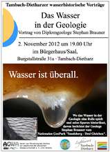 Plakat: Das Wasser in der Geologie