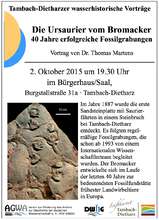 Plakat: Die Ursaurier vom Bromacker - 40 Jahre erfolgreiche Fossilgrabungen