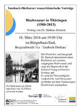 Plakat: Hochwasser in Thüringen
